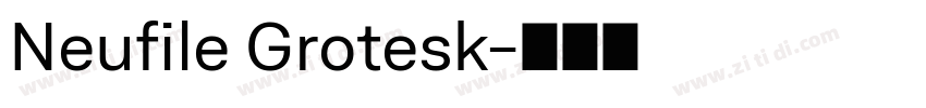 Neufile Grotesk字体转换